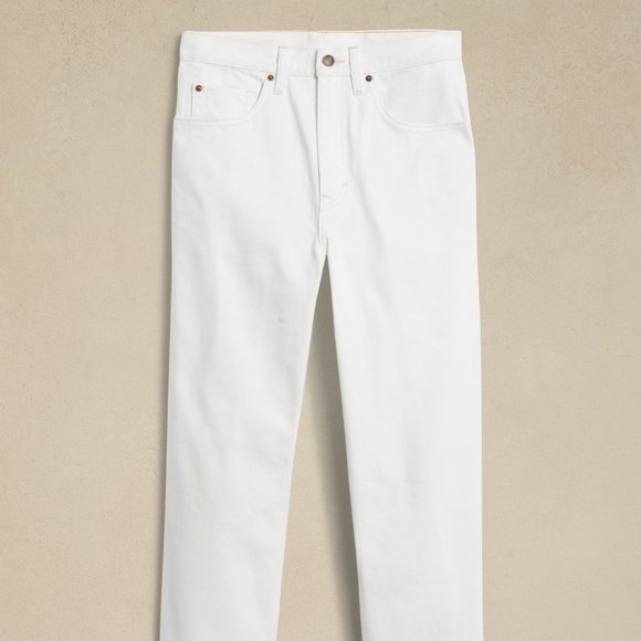 Banana Republic The 90S Straight Jean size 32R White - Picture 3 of 7
